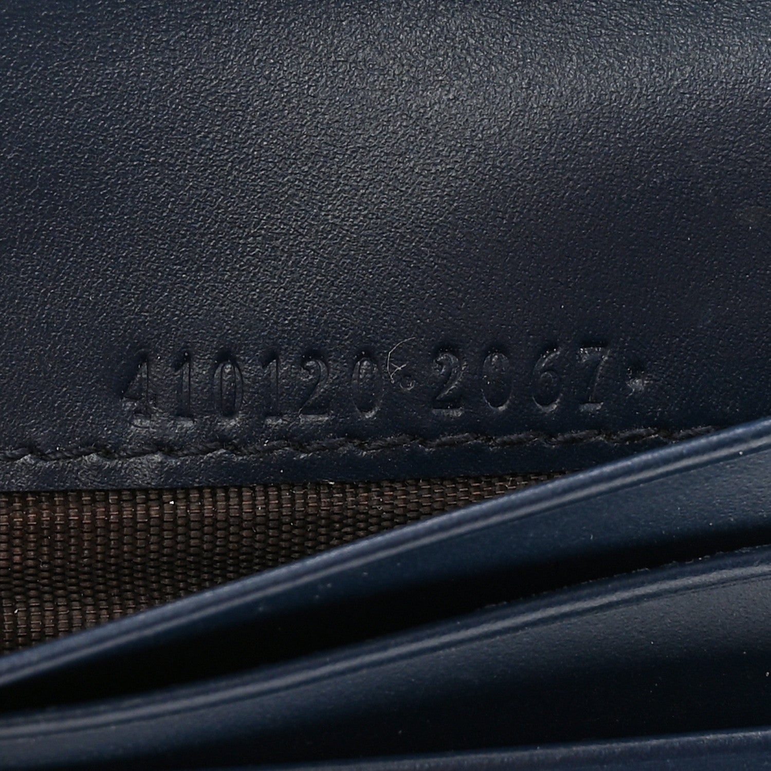 Gucci Guccissima Card Case Wallet Blue 7 of 13