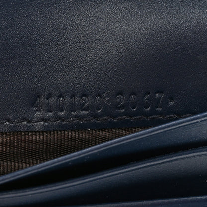 Gucci Guccissima Card Case Wallet Blue 7 of 13