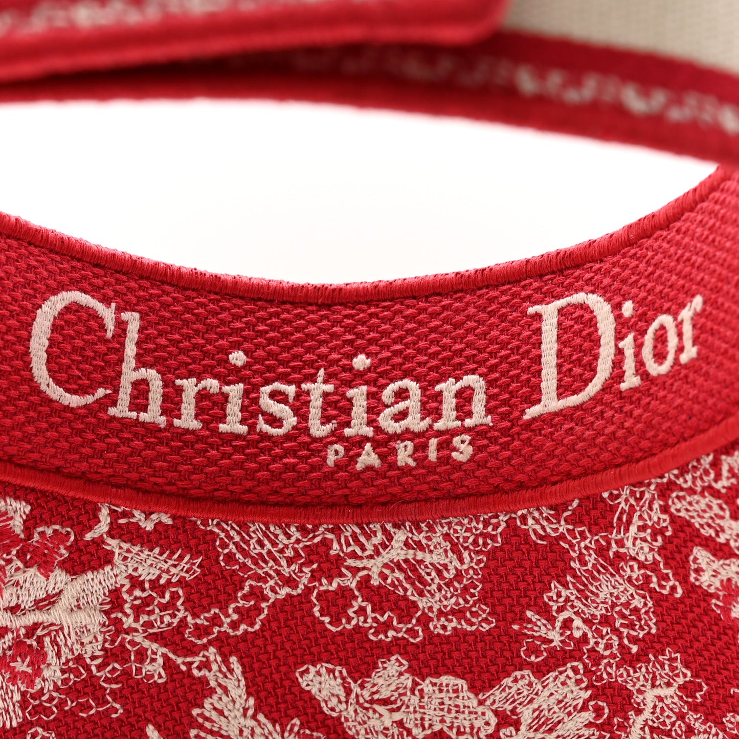 Toile De Jouy Reverse Visor Red