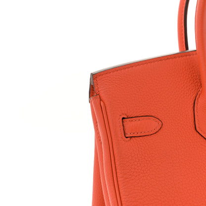 Hermes Togo Birkin 25 Orange Poppy 13 of 13