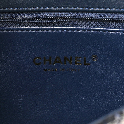 Chanel Tweed Snakeskin Quilted Small CC Filigree Flap Multicolor 6 of 15