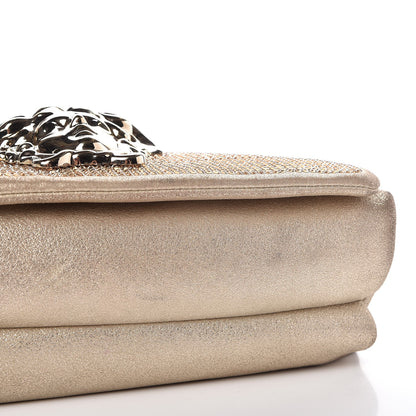 Versace Suede Crystal Medusa Sultan Evening Bag Gold 8 of 10