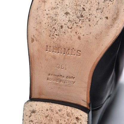 Hermes Box Kelly Jumping Boots 36.5 Black 6 of 11