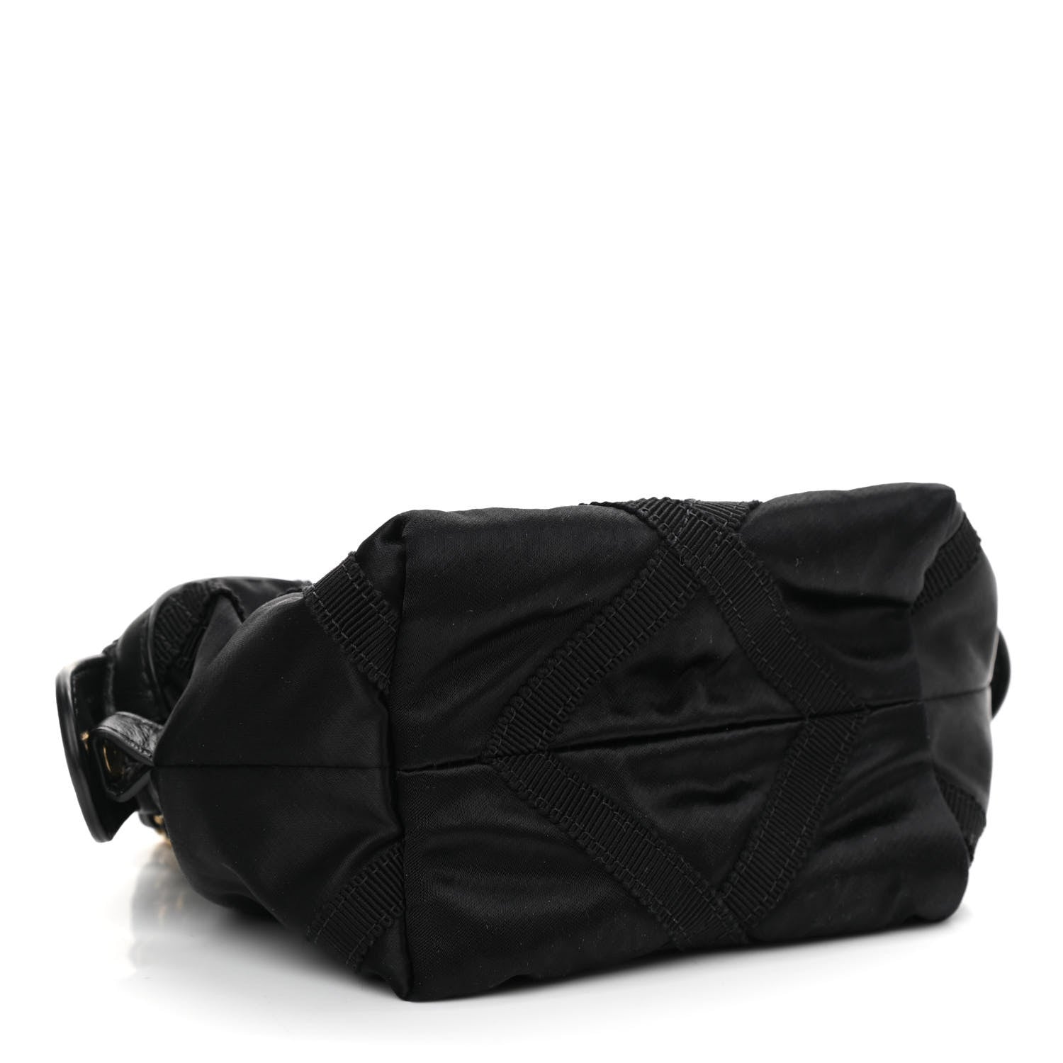 Chanel Nylon Grosgrain Quilted Lifestyle Clutch with Chain Black 4 of 10