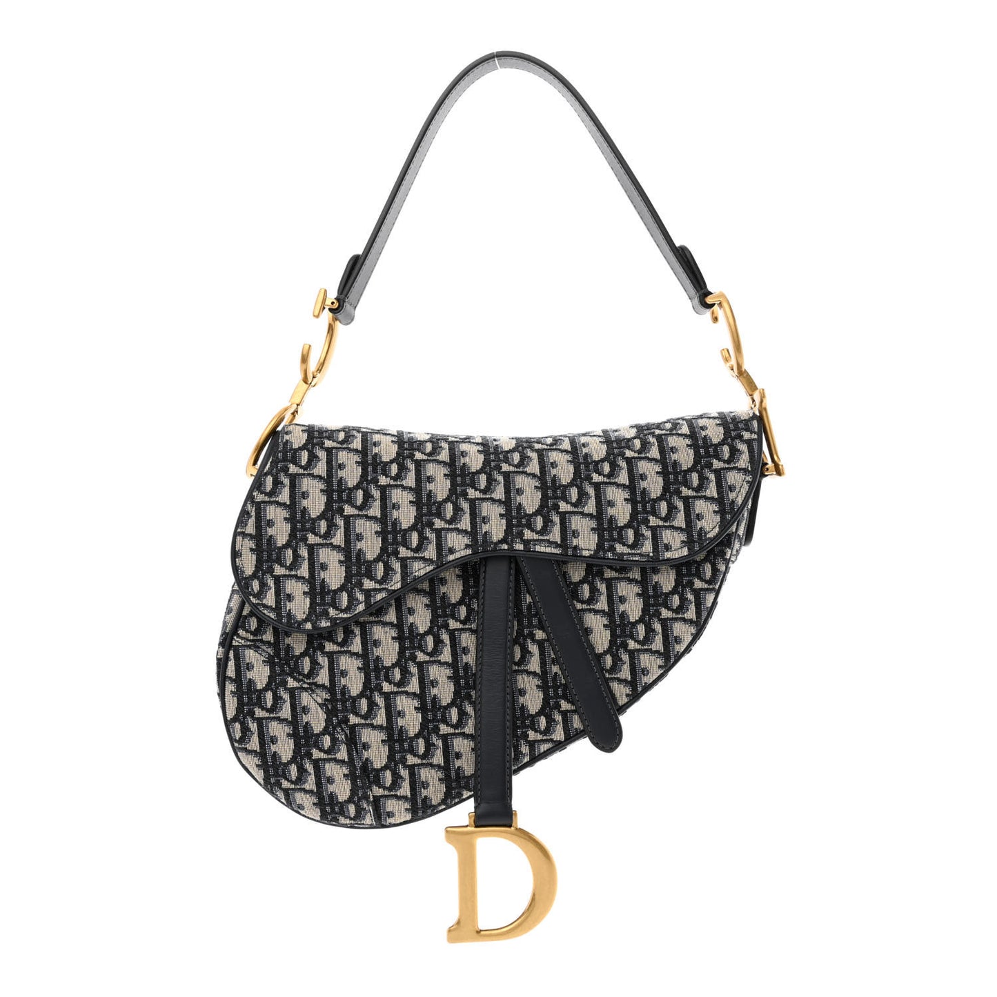 Oblique Saddle Bag Blue