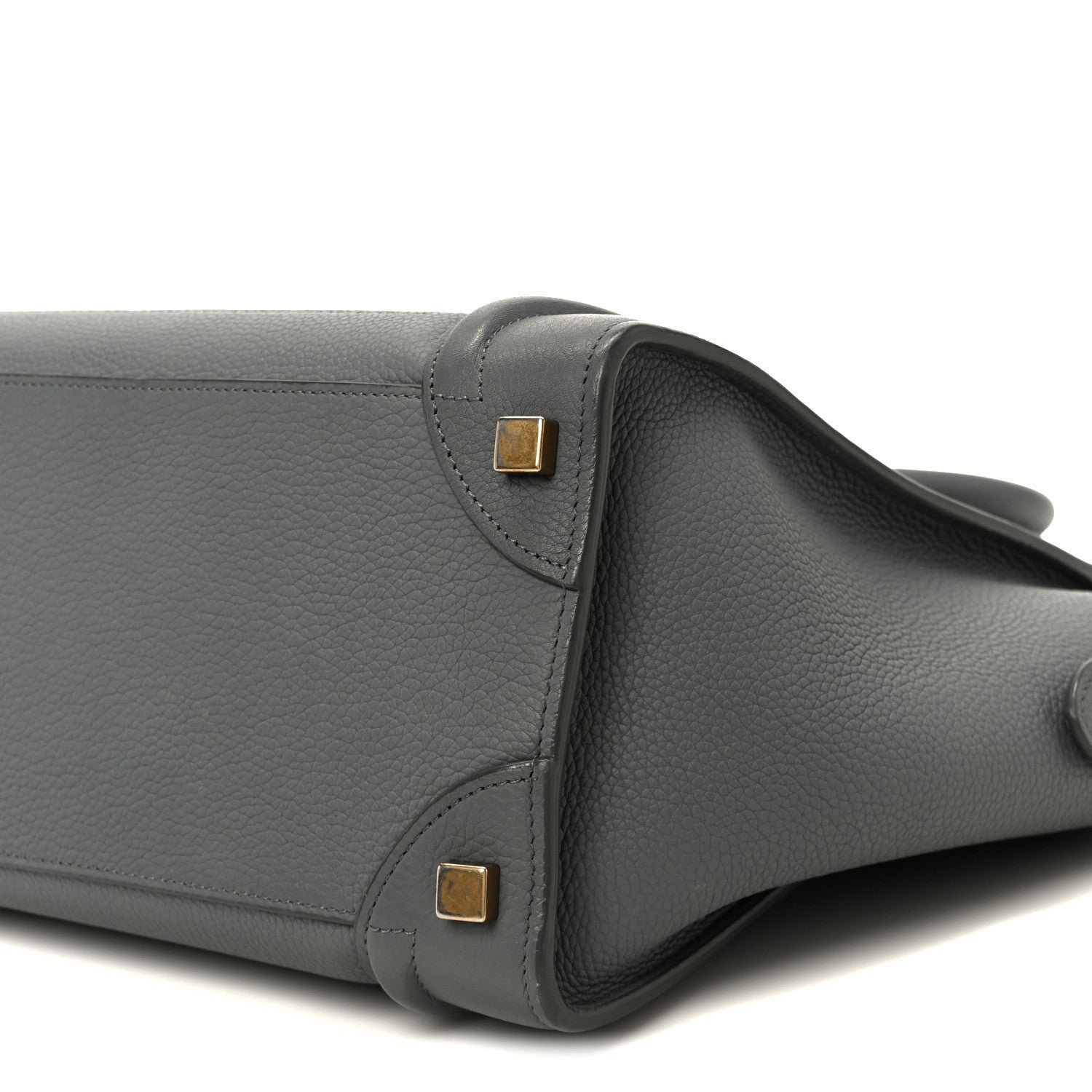 Celine Baby Drummed Calfskin Micro Luggage Kohl 11 of 11