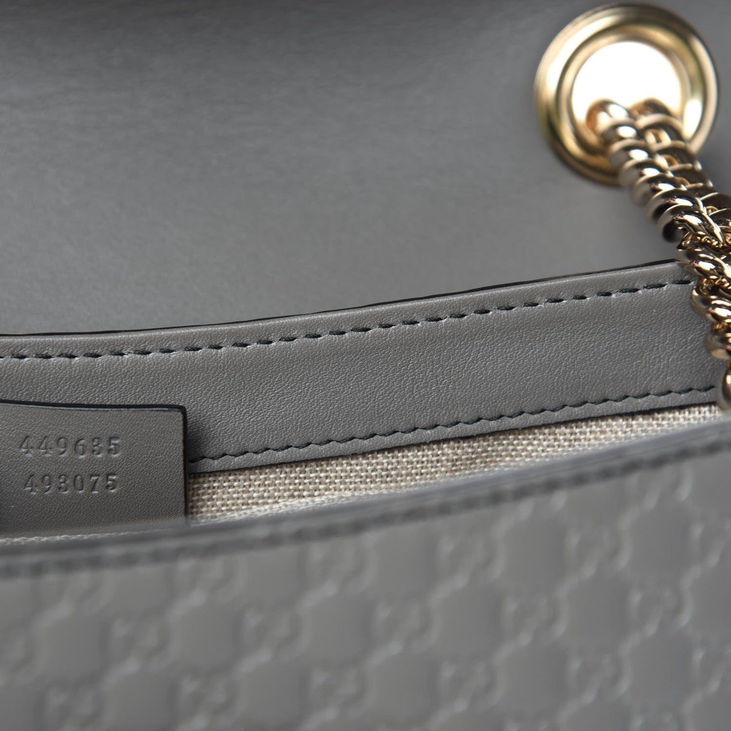 Soft Microguccissima Medium Emily Chain Shoulder Bag Loess