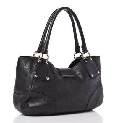 Prada Vitello Daino Shoulder Bag Black 3 of 13