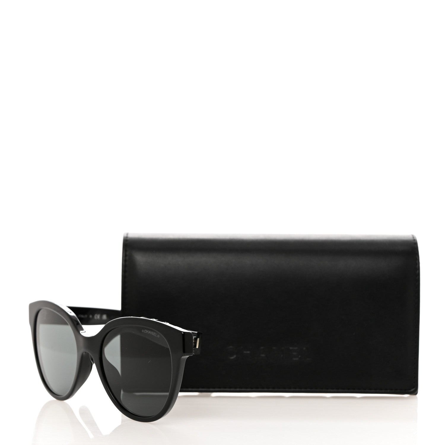 Chanel Acetate CC Butterfly Sunglasses 5414-A Black 9 of 9