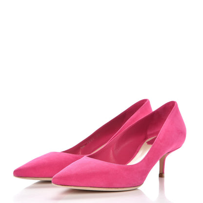 Christian Dior Suede Cherie Pointy Toe 50mm Pumps 38 Fuchsia 3 of 11