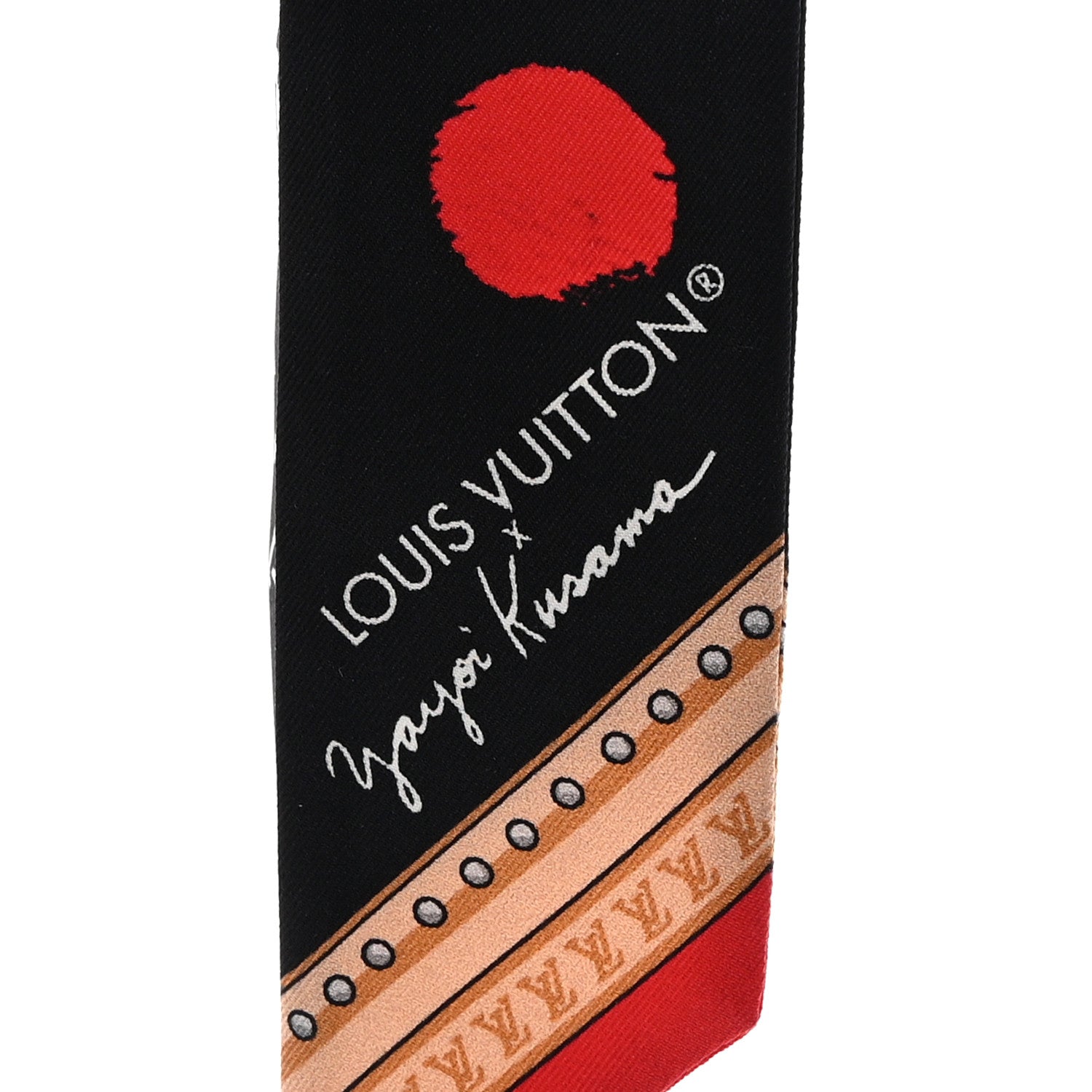 Louis Vuitton LV x YK Kusama Painted Dots Scarf Black Multicolor 3 of 4