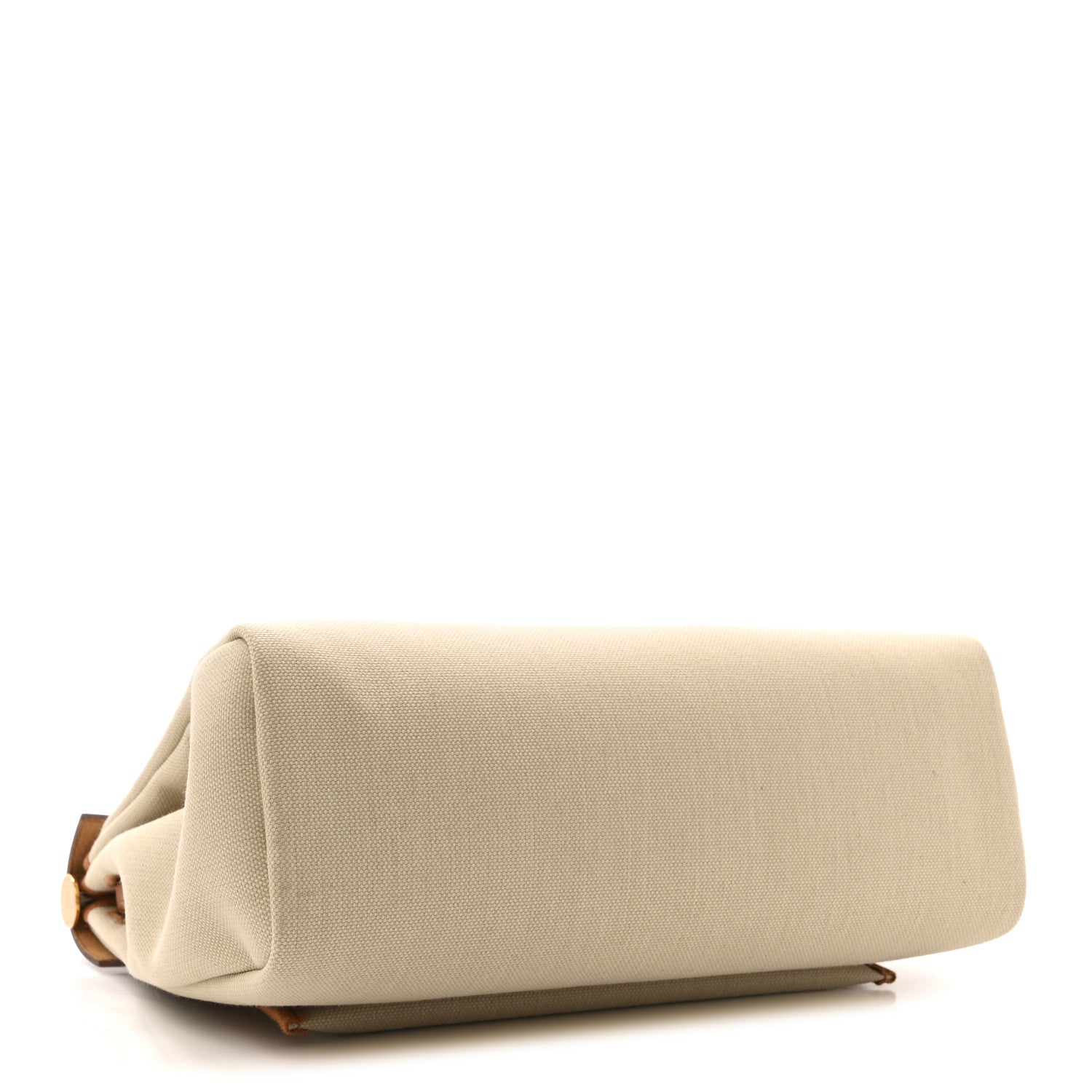 Hermes Military Toile Vache Hunter Herbag Zip Retourne 31 PM Beton Naturel 5 of 11