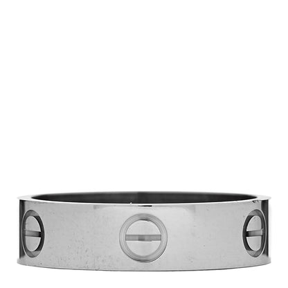 Cartier 18K White Gold 5.5mm LOVE Ring 60 9 3 of 5