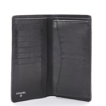 Chanel Patent Calfskin Quilted Yen Wallet Black 4 of 10