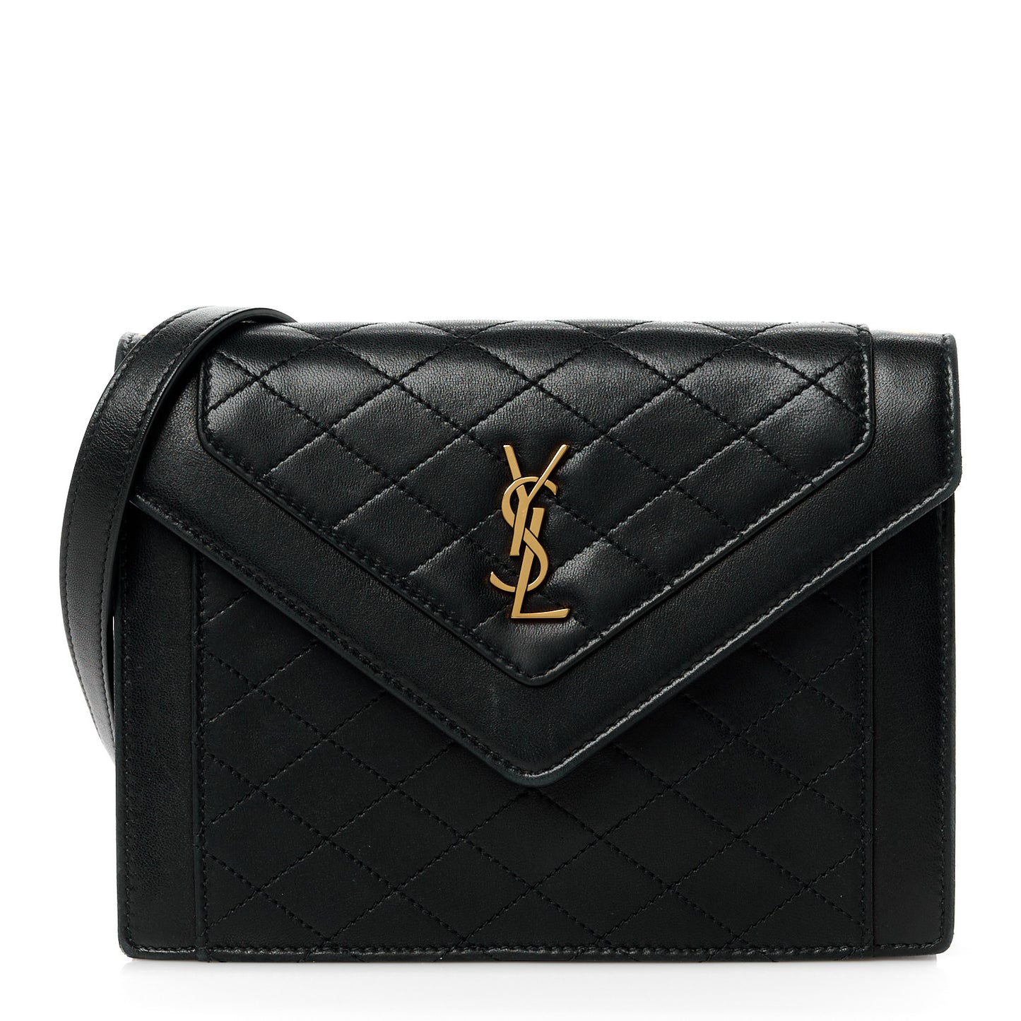 Lambskin Quilted Mini Gaby Satchel Black