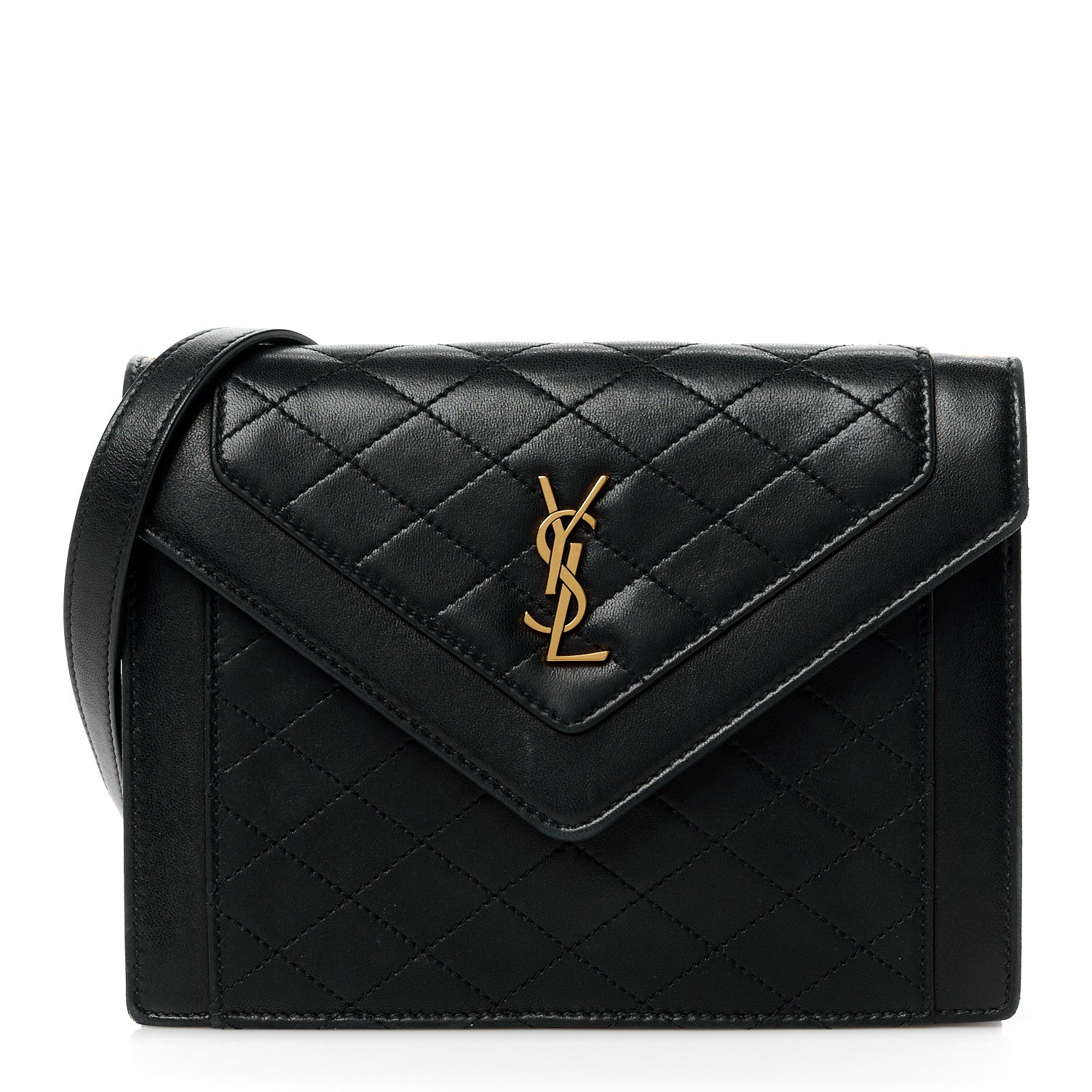 Saint Laurent Lambskin Quilted Mini Gaby Satchel Black 1 of 13
