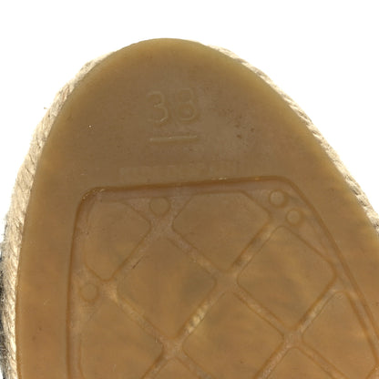 Chanel Mesh Grosgrain CC Espadrilles 38 Black White 10 of 11