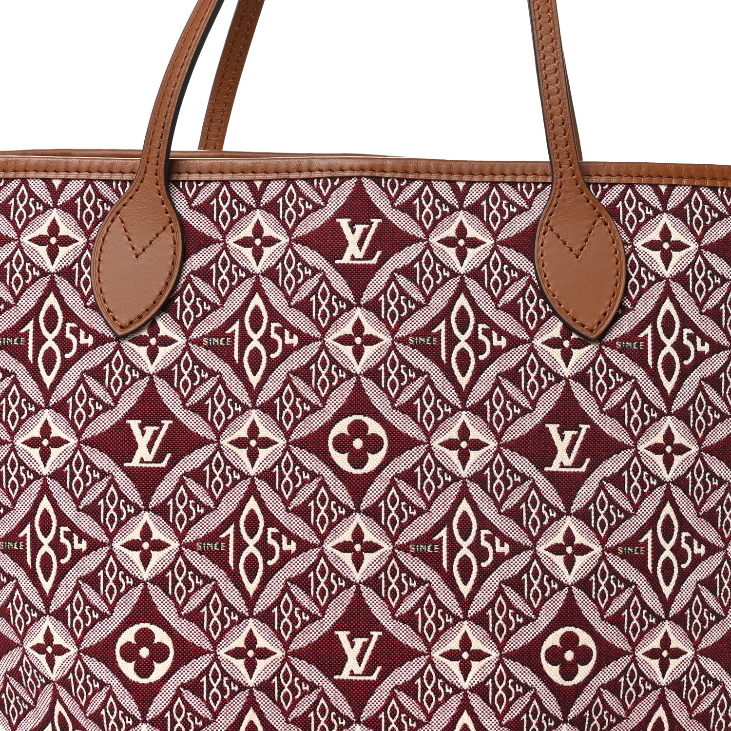 Louis Vuitton Jacquard Since 1854 Neverfull MM Bordeaux 8 of 10