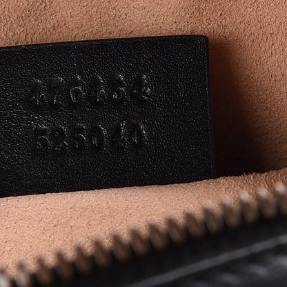 Gucci Calfskin Matelasse GG Marmont Belt Bag 85 34 Black 7 of 10
