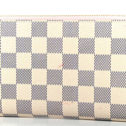 Louis Vuitton Damier Azur Zippy Wallet Rose Ballerine 10 of 10