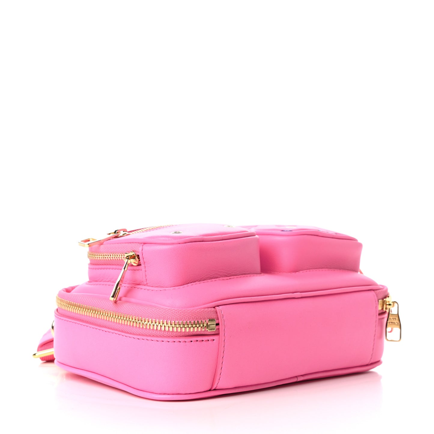 Calfskin Embossed Monogram Vuittamins Utility Crossbody Rose Violet