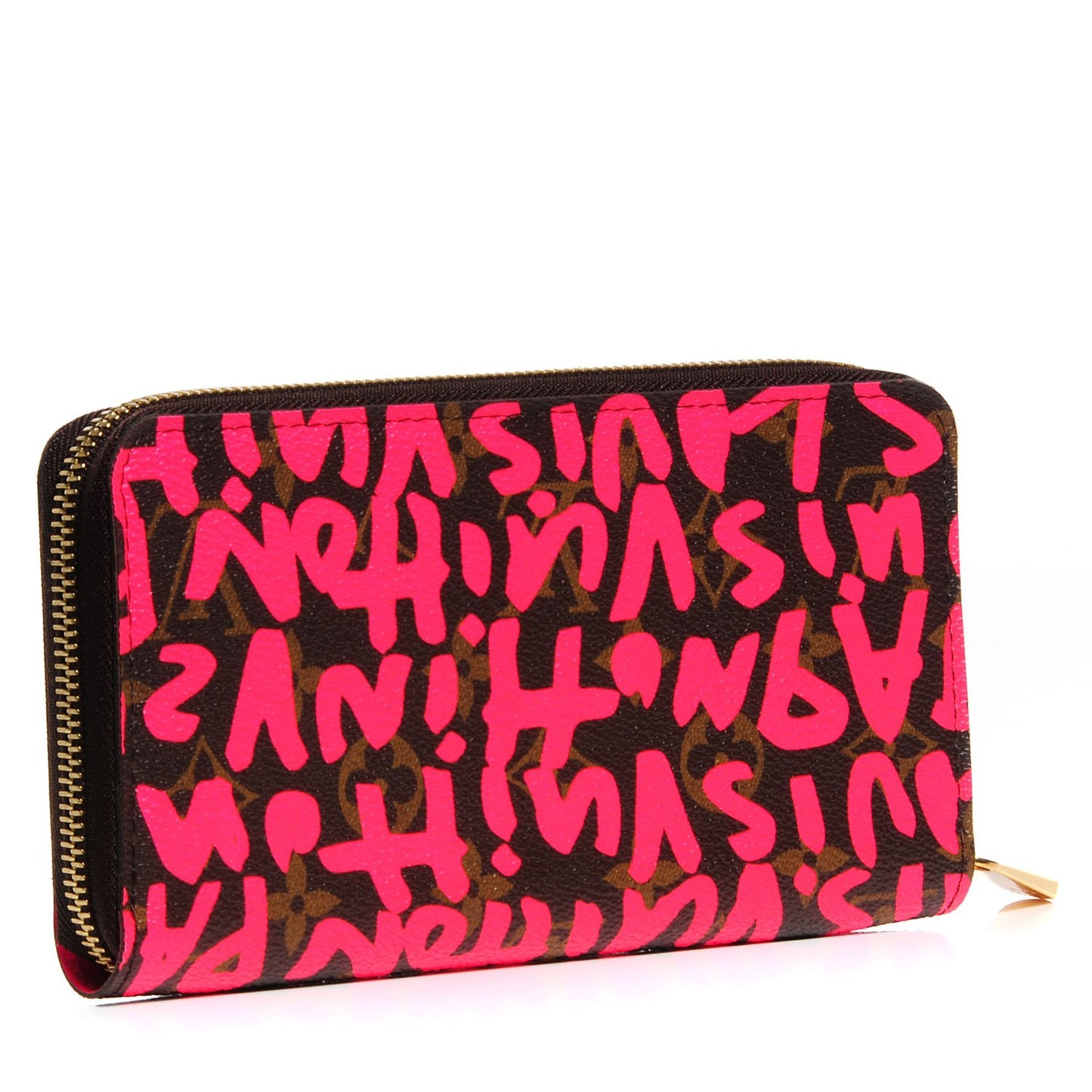Monogram Graffiti Zippy Wallet Fuchsia