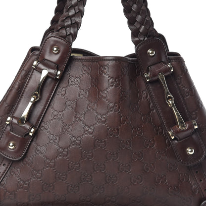 Gucci Guccissima Small Pelham Shoulder Bag Chocolate 8 of 10