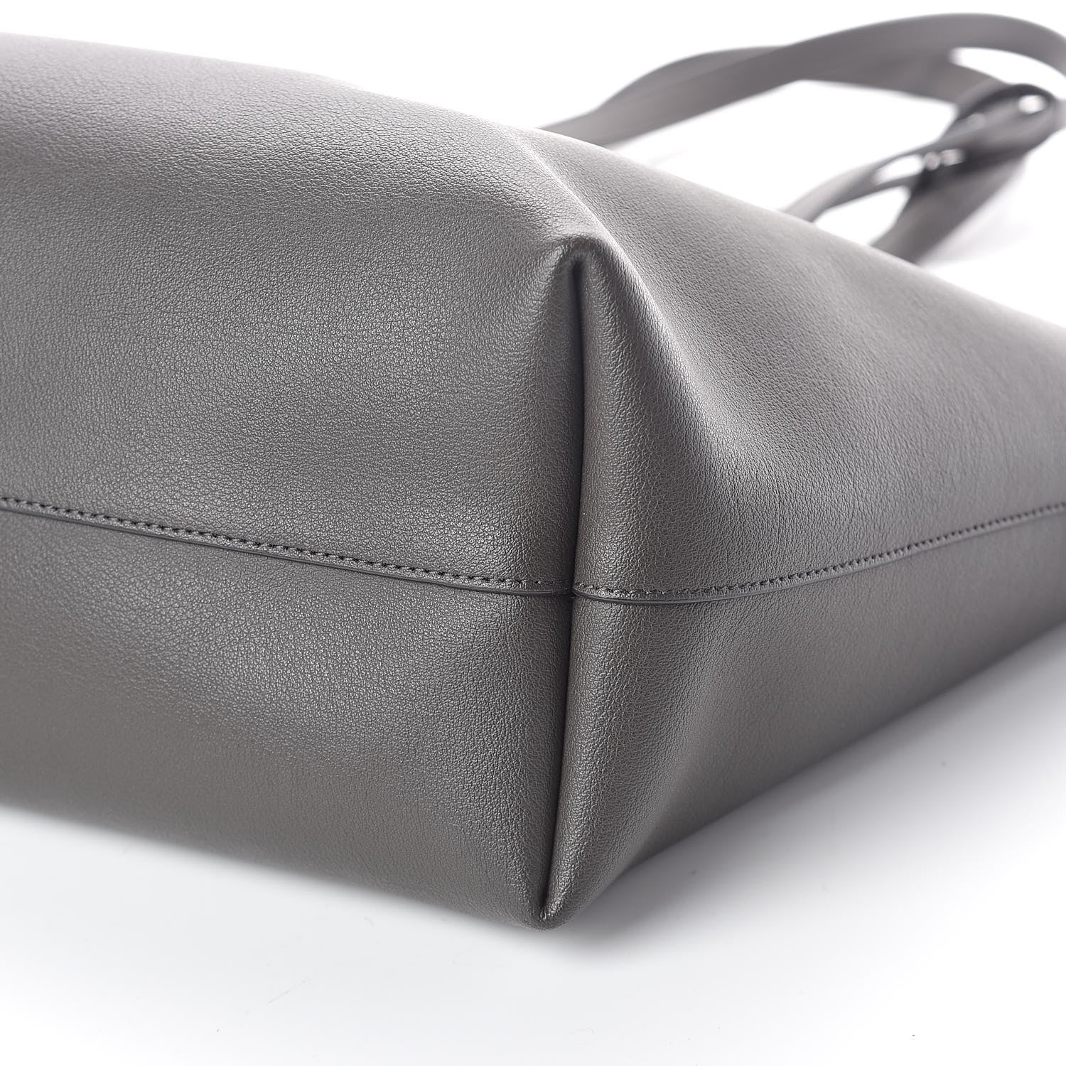 Saint Laurent Calfskin Large Shopping Tote Dark Grey 9 of 9