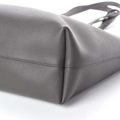 Saint Laurent Calfskin Large Shopping Tote Dark Grey 9 of 9