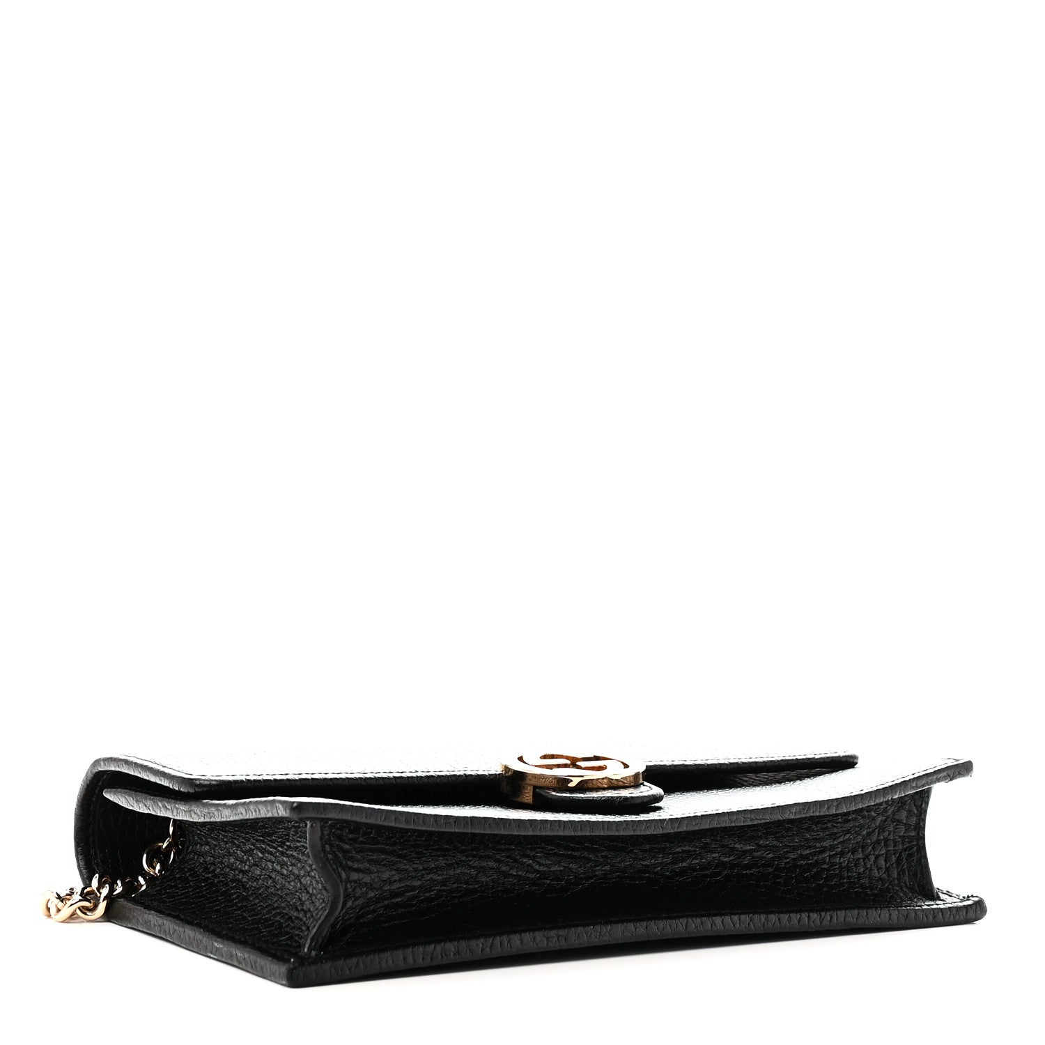 Gucci Dollar Calfskin Interlocking G Chain Wallet Black 4 of 10