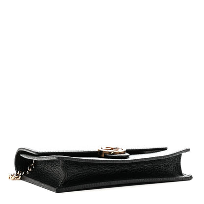 Gucci Dollar Calfskin Interlocking G Chain Wallet Black 4 of 10