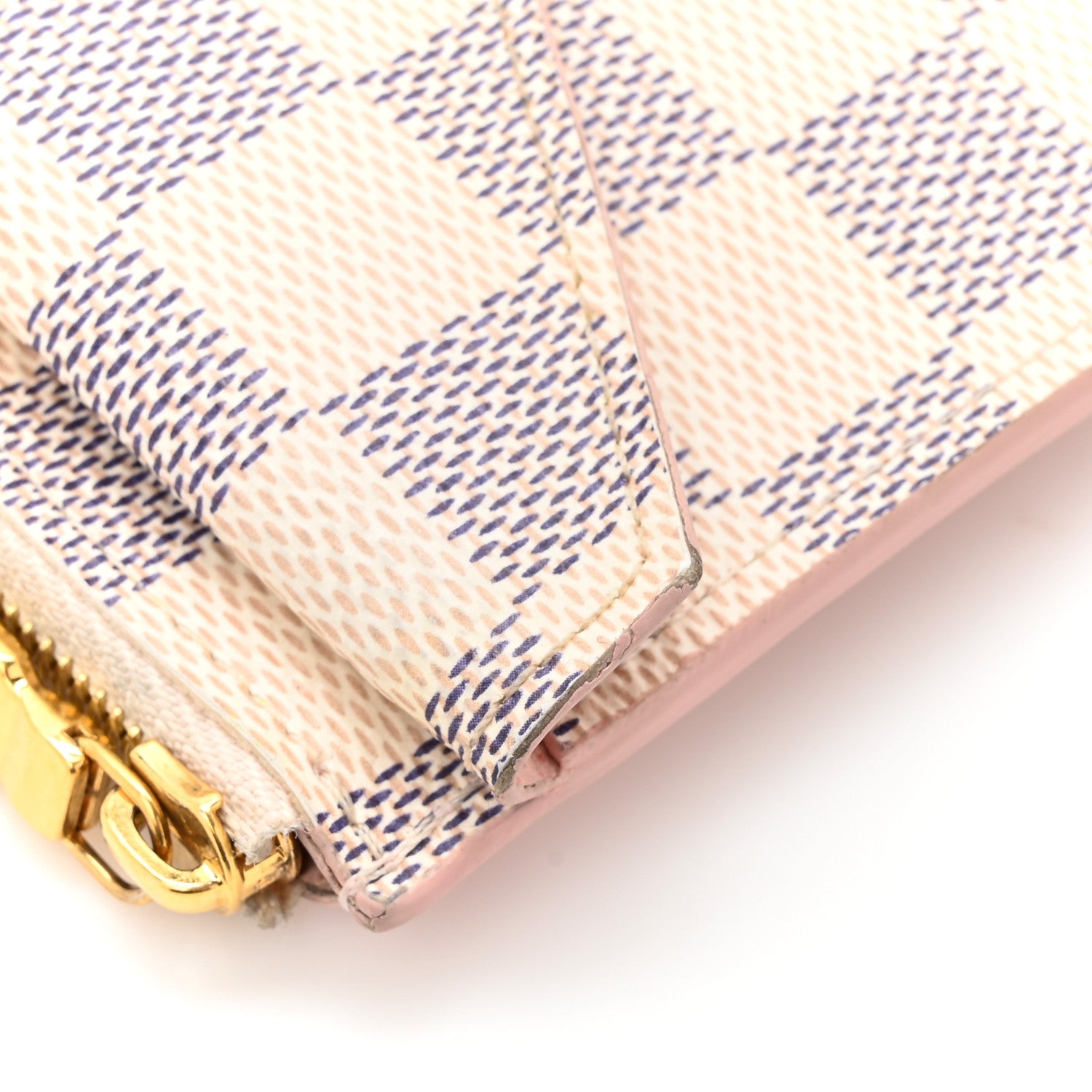 Louis Vuitton Damier Azur Recto Verso Card Holder Rose Ballerine 10 of 11
