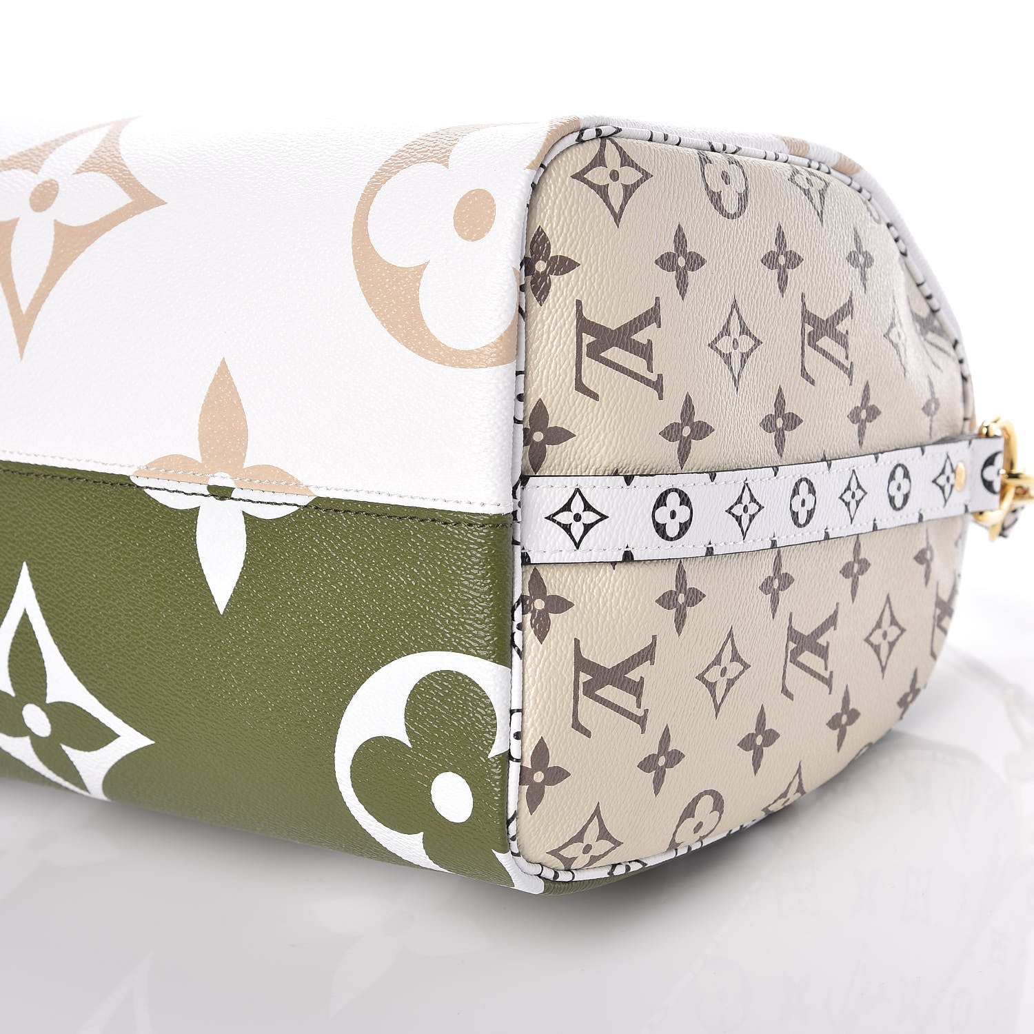 Louis Vuitton Monogram Giant Speedy Bandouliere 30 Kaki Beige 7 of 11