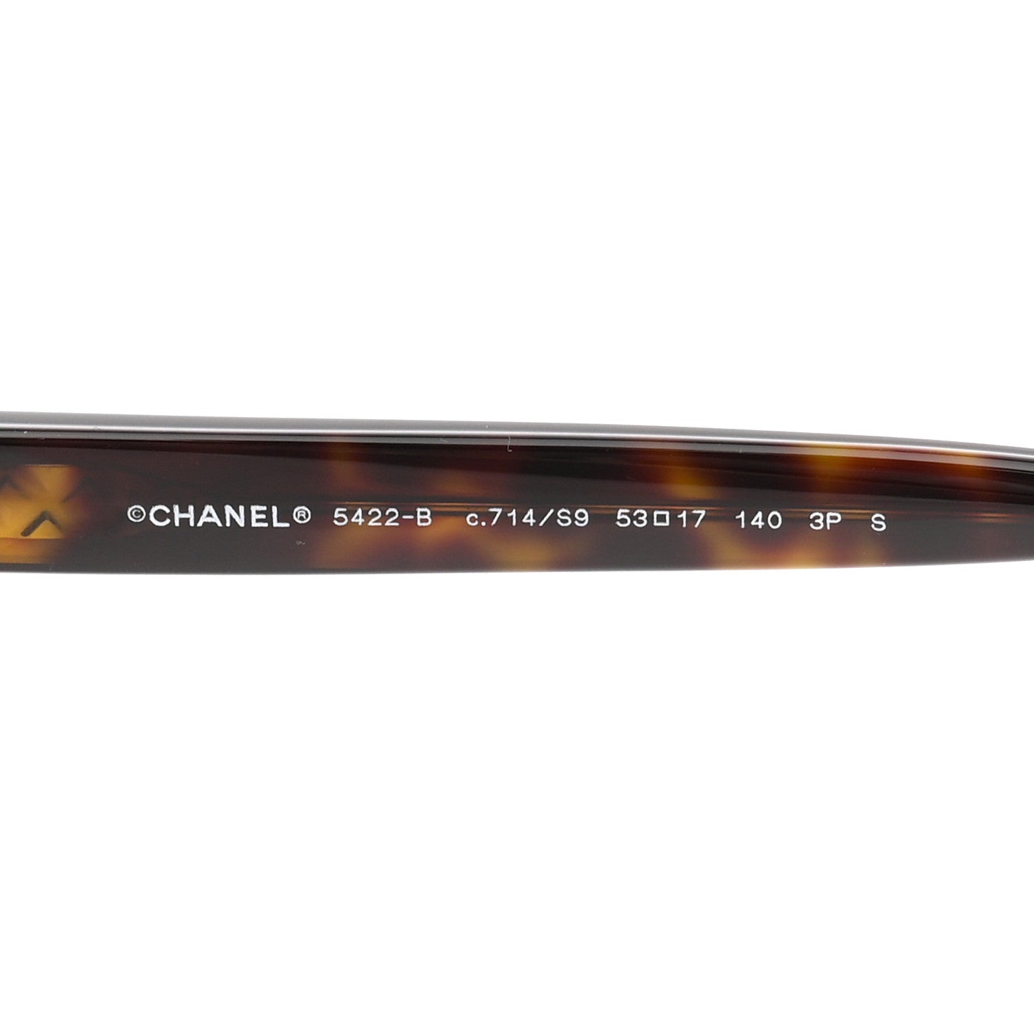 Chanel Acetate Strass Square Sunglasses 5422-B Tortoise 5 of 8