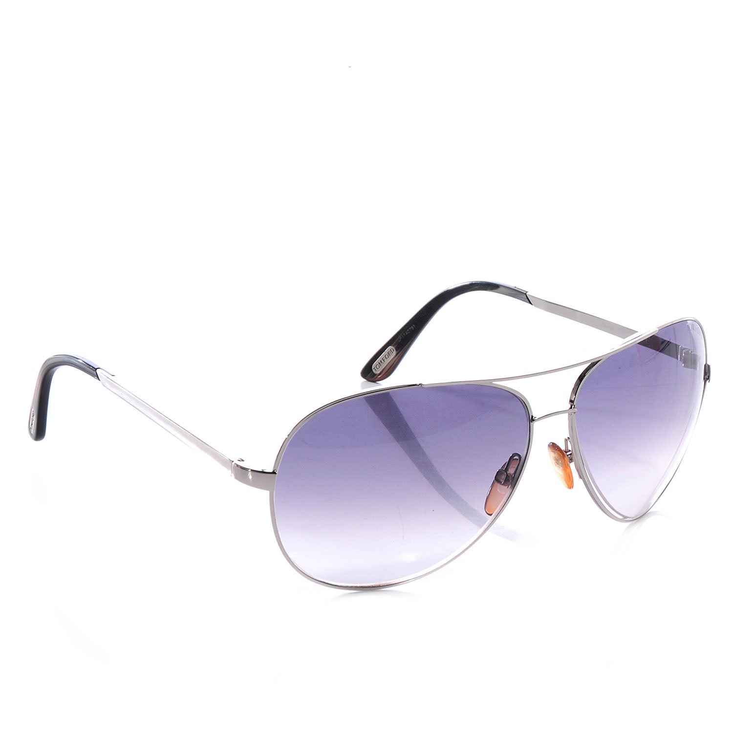 Tom Ford Metal Charles Aviator Sunglasses TF35 Silver 3 of 6