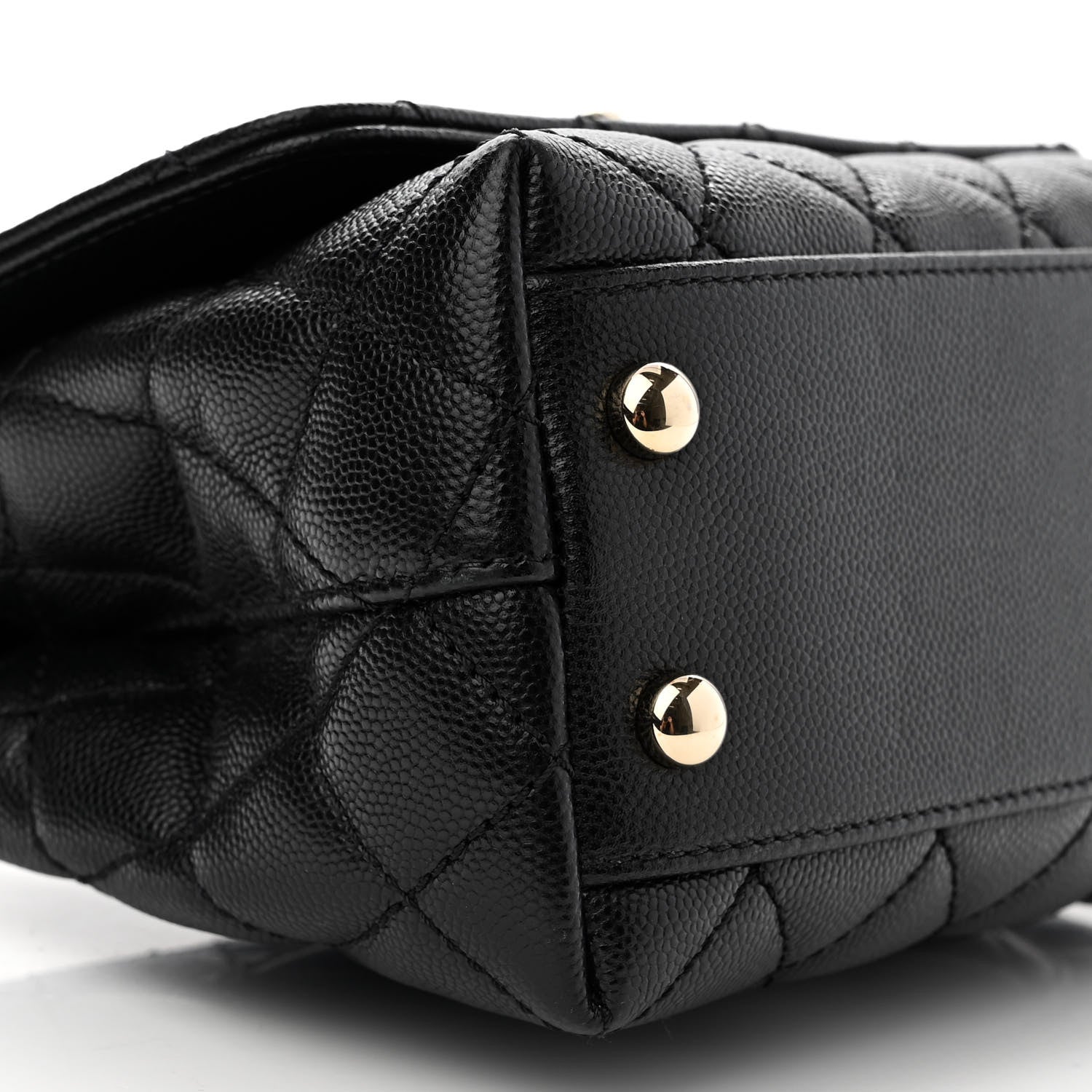 Chanel Caviar Quilted Extra Mini Coco Handle Flap Black 9 of 10