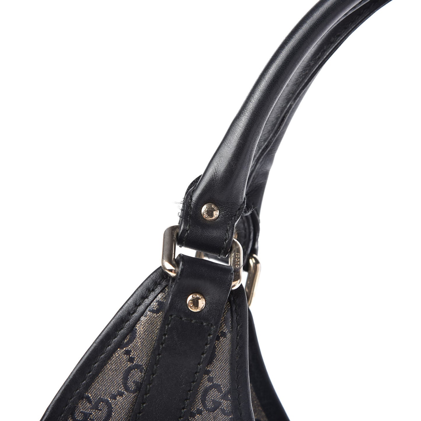 Crystal Monogram Medium Joy Shoulder Bag Black