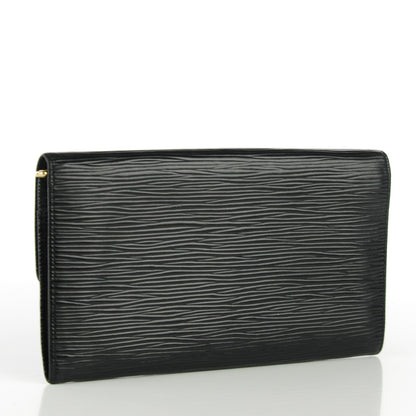Louis Vuitton Epi Sarah Wallet Black 3 of 7