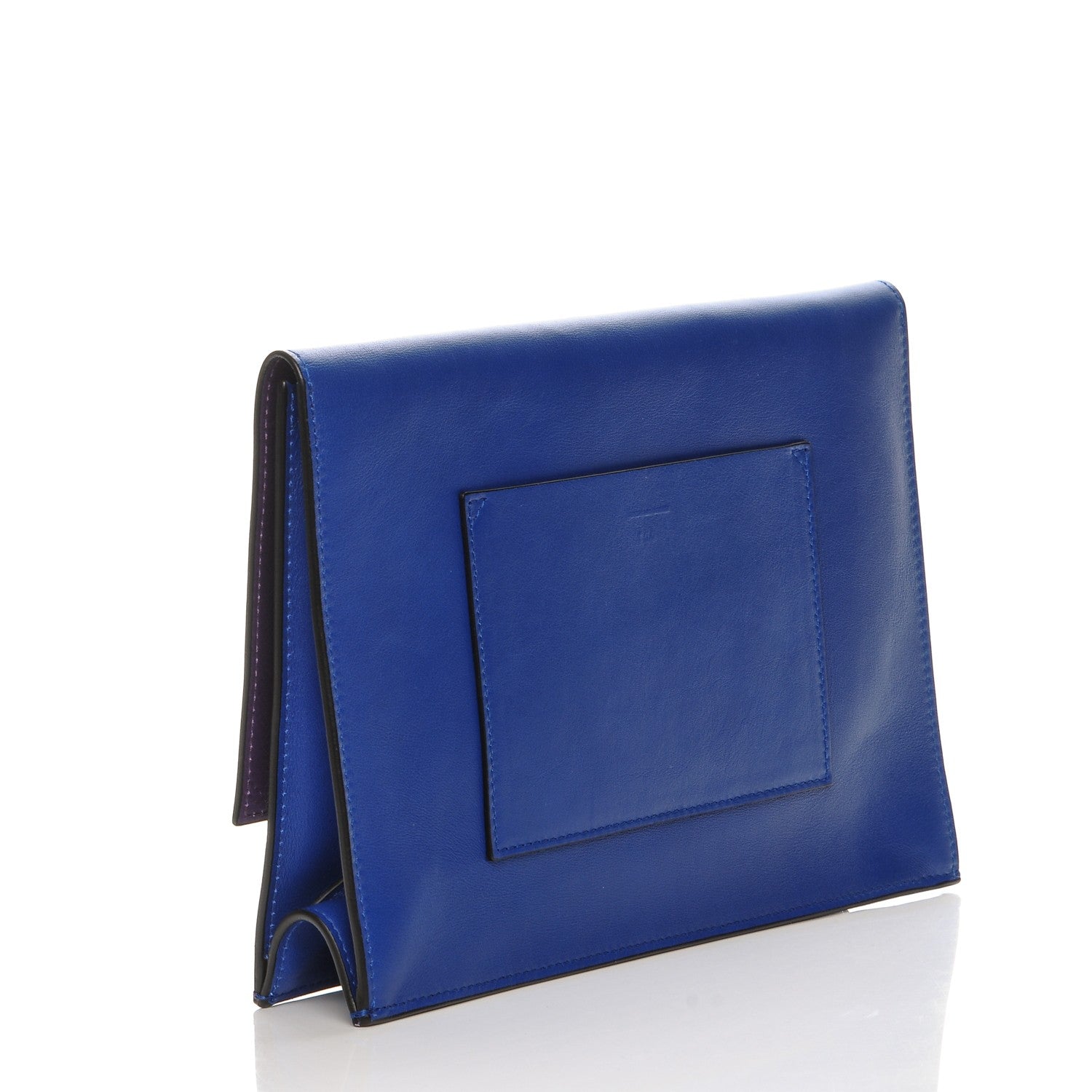 Proenza Schouler Lambskin Small Lunch Bag Clutch Royal Blue Veruca Salt 3 of 8