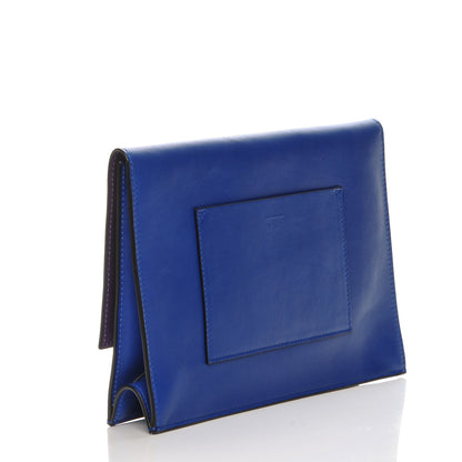 Proenza Schouler Lambskin Small Lunch Bag Clutch Royal Blue Veruca Salt 3 of 8