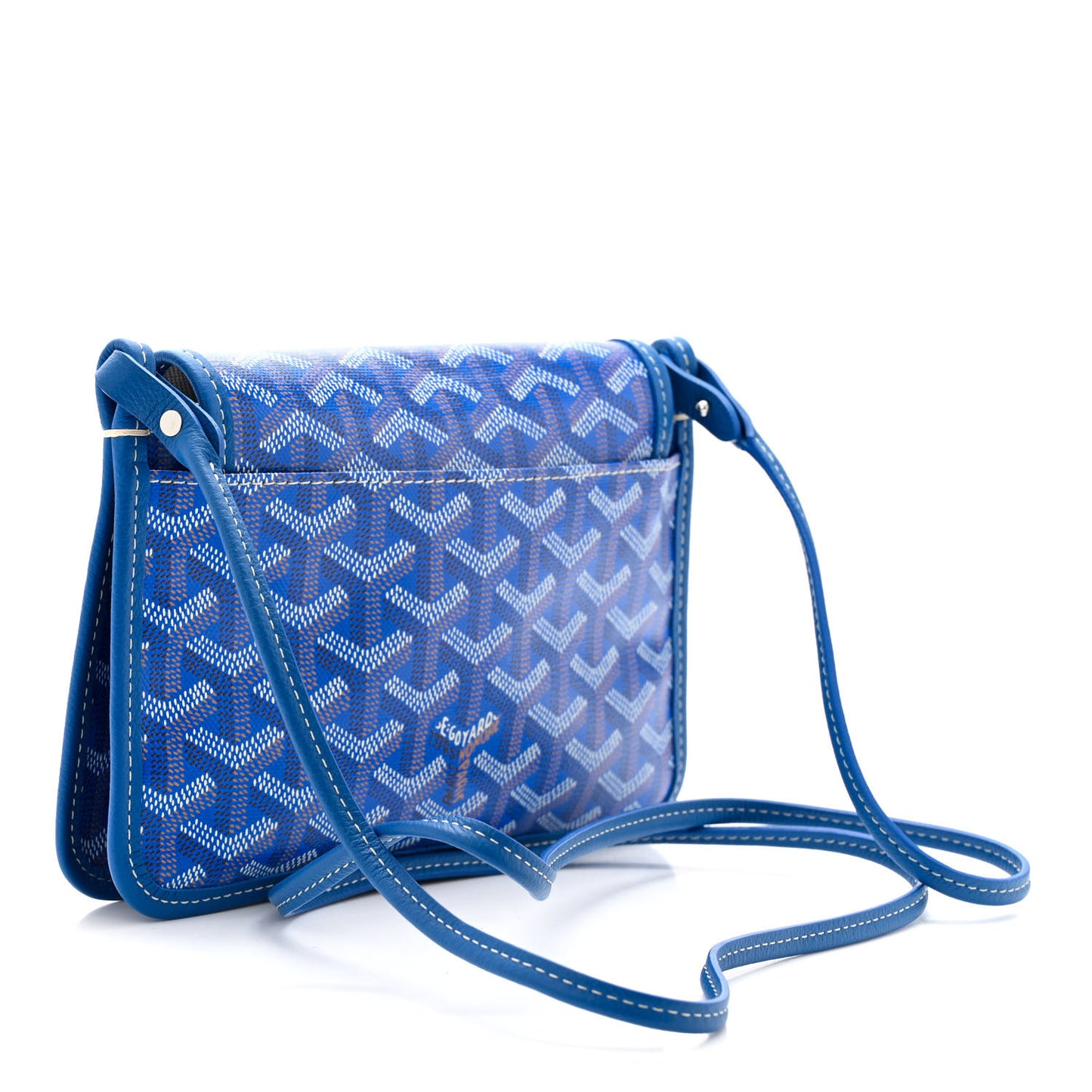 Goyardine Plumet Wallet Clutch Sky Blue