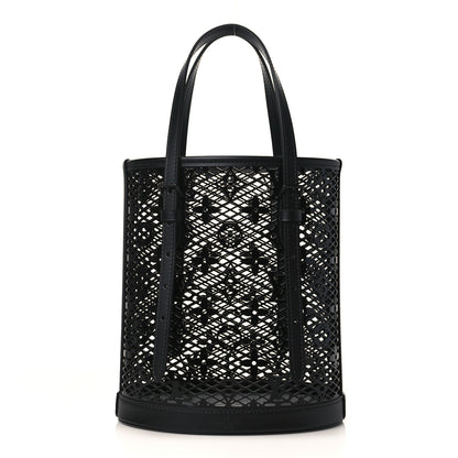 Louis Vuitton Patent Calfskin Laced Monogram Bucket PM Black 1 of 8