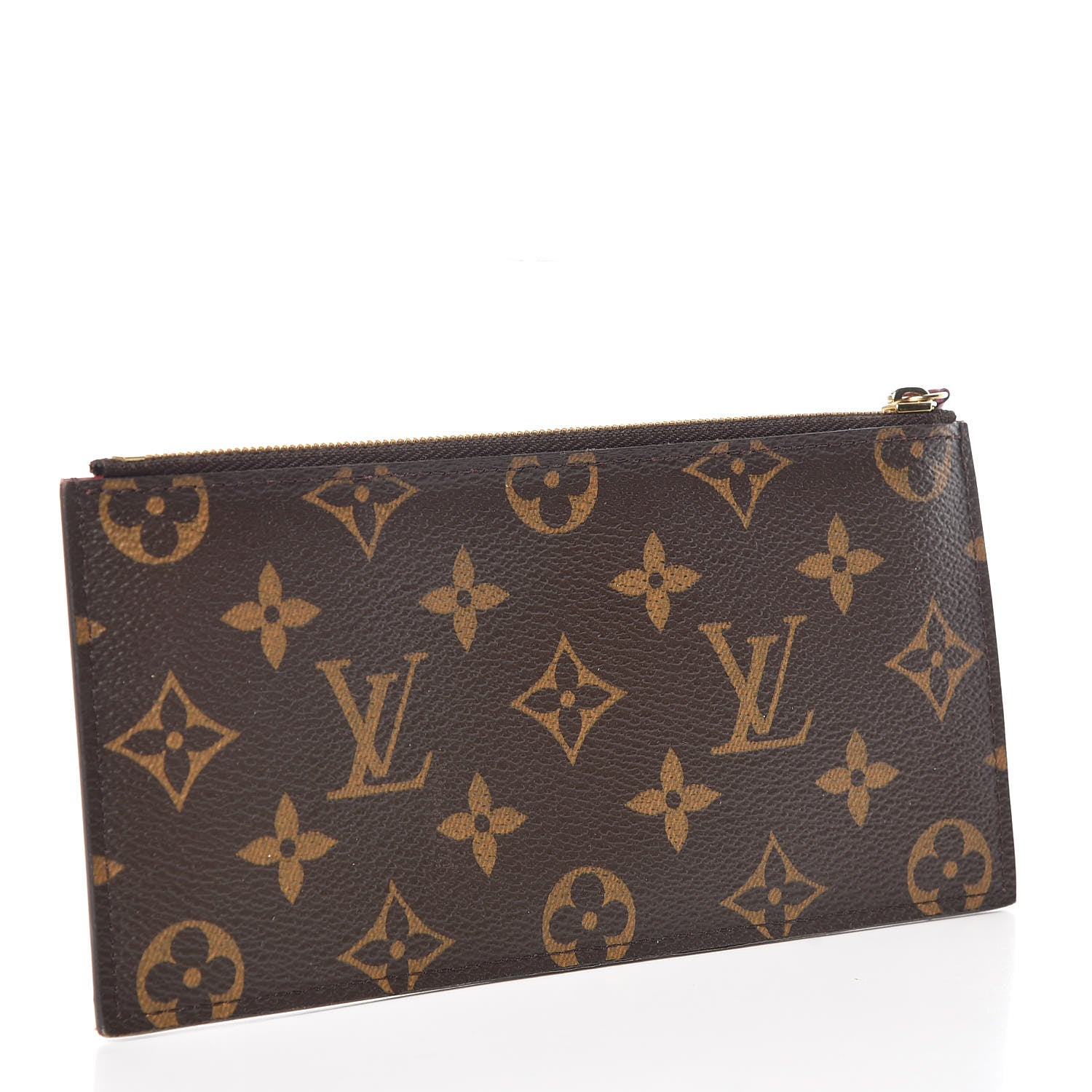 Louis Vuitton Monogram Felicie Chain Wallet Zippered Insert Fuchsia 3 of 10