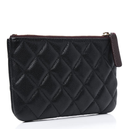 Chanel Caviar Quilted Small Cosmetic Case Black 2 of 4