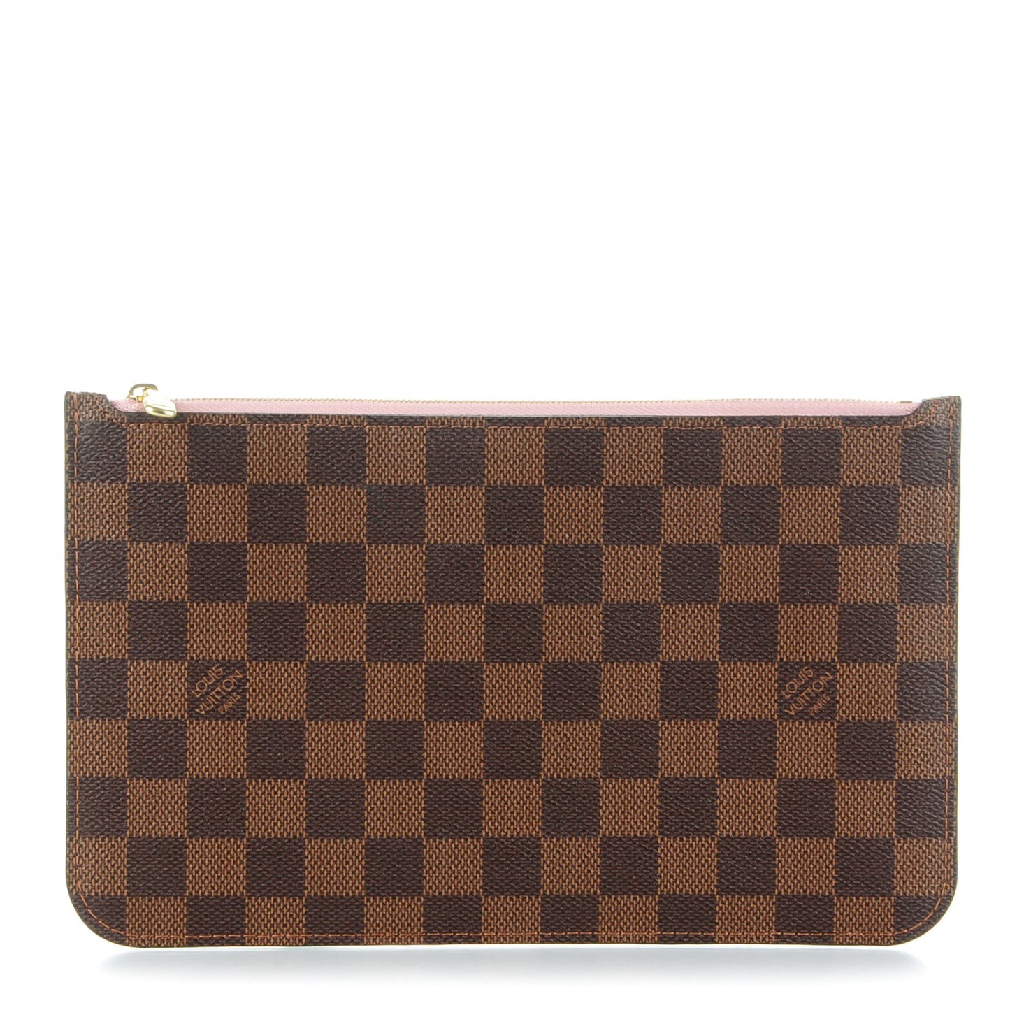 Damier Ebene Neverfull MM GM Pochette Rose Ballerine