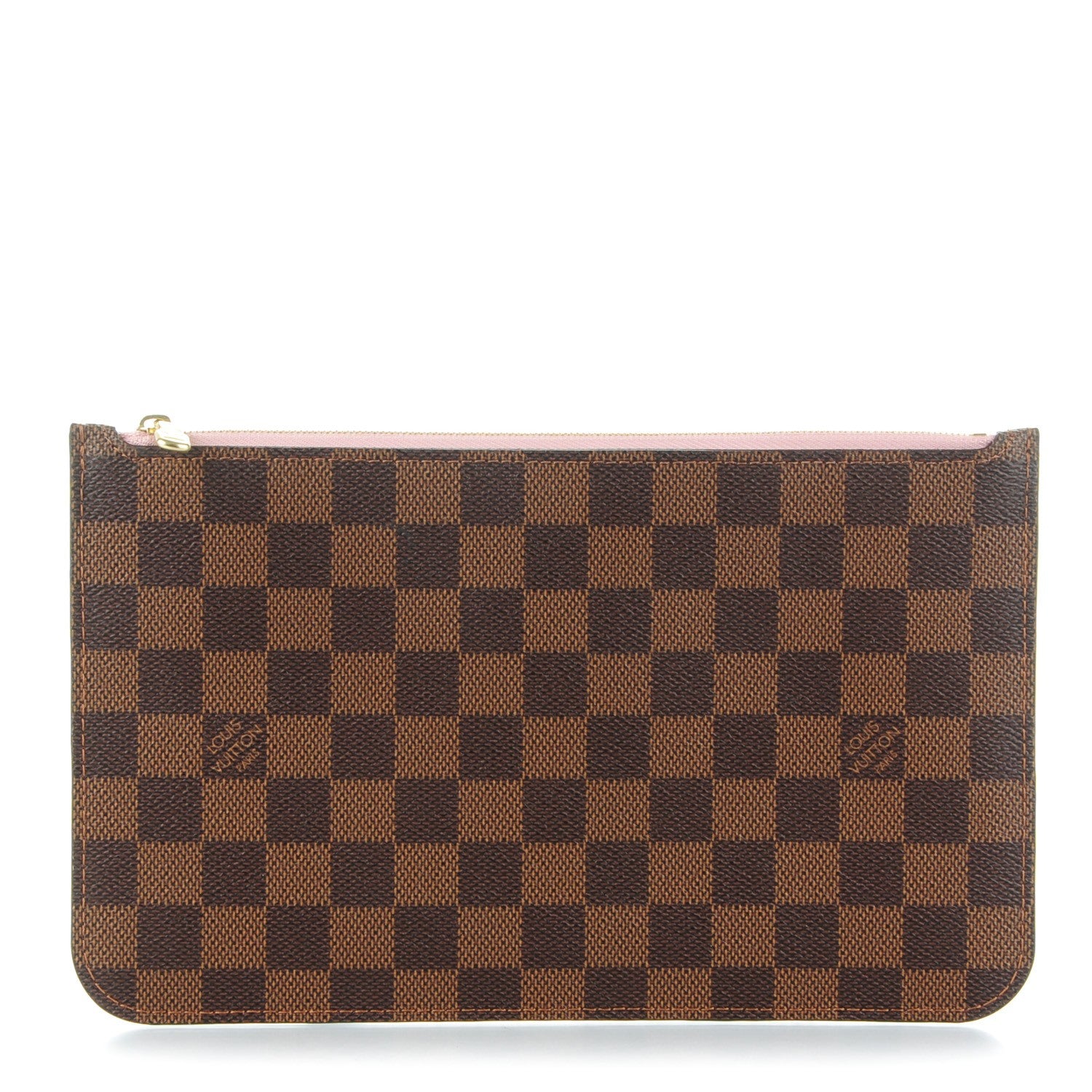 Louis Vuitton Damier Ebene Neverfull MM GM Pochette Rose Ballerine 1 of 8