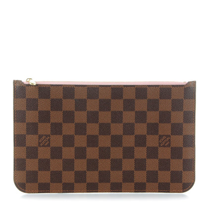 Louis Vuitton Damier Ebene Neverfull MM GM Pochette Rose Ballerine 1 of 8