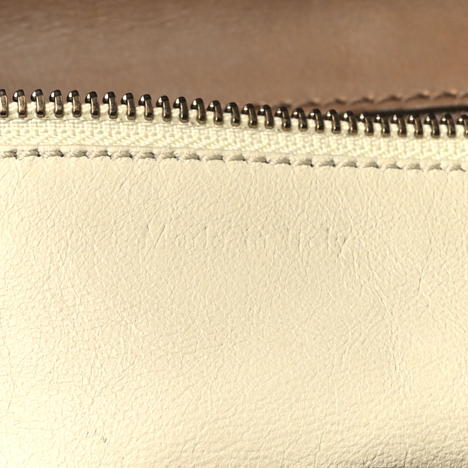 Celine Smooth Calfskin Shrunken Lambskin Mini Tri-Color Luggage Chalk 7 of 16