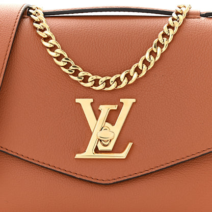 Louis Vuitton Grained Calfskin Lockme Oxford Cognac 8 of 10