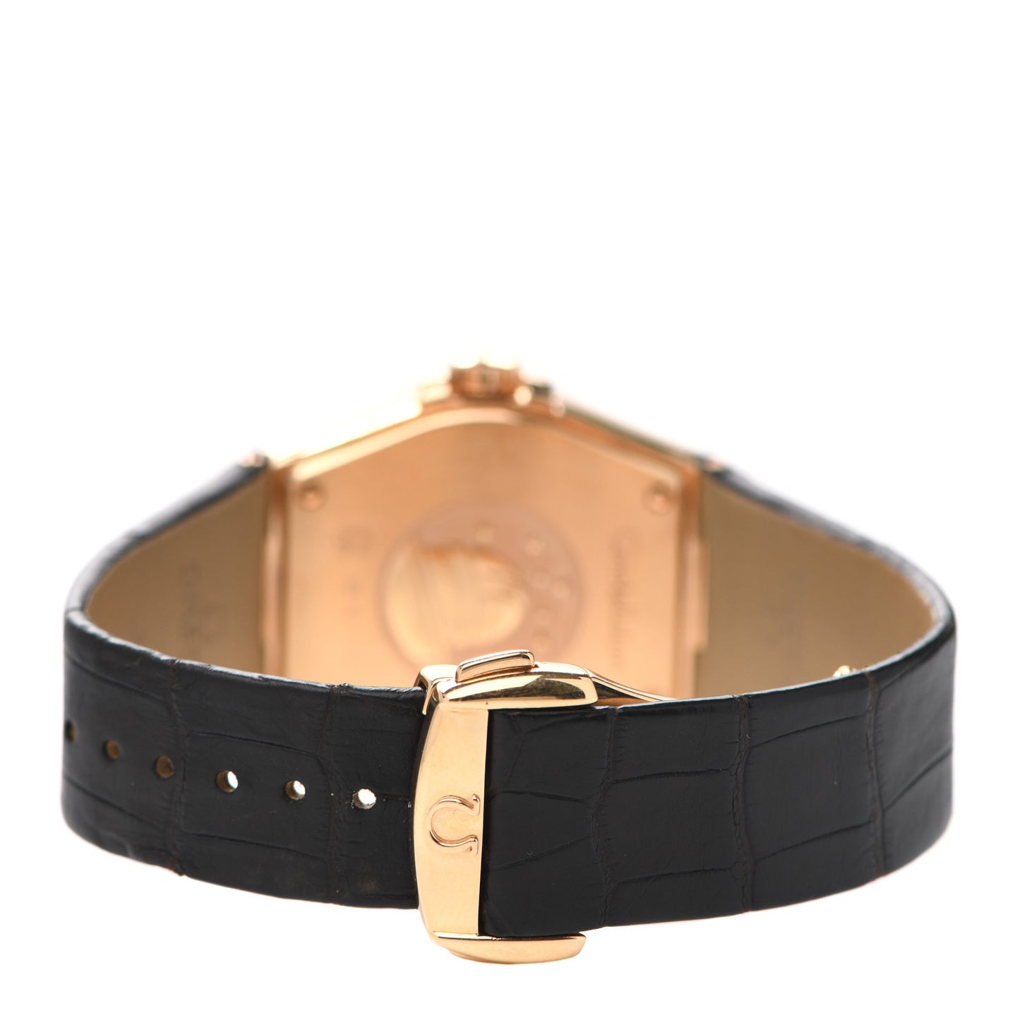 18K Red Gold Alligator Diamond 35mm Constellation Quartz Watch Brown 123.53.35.60.63.001